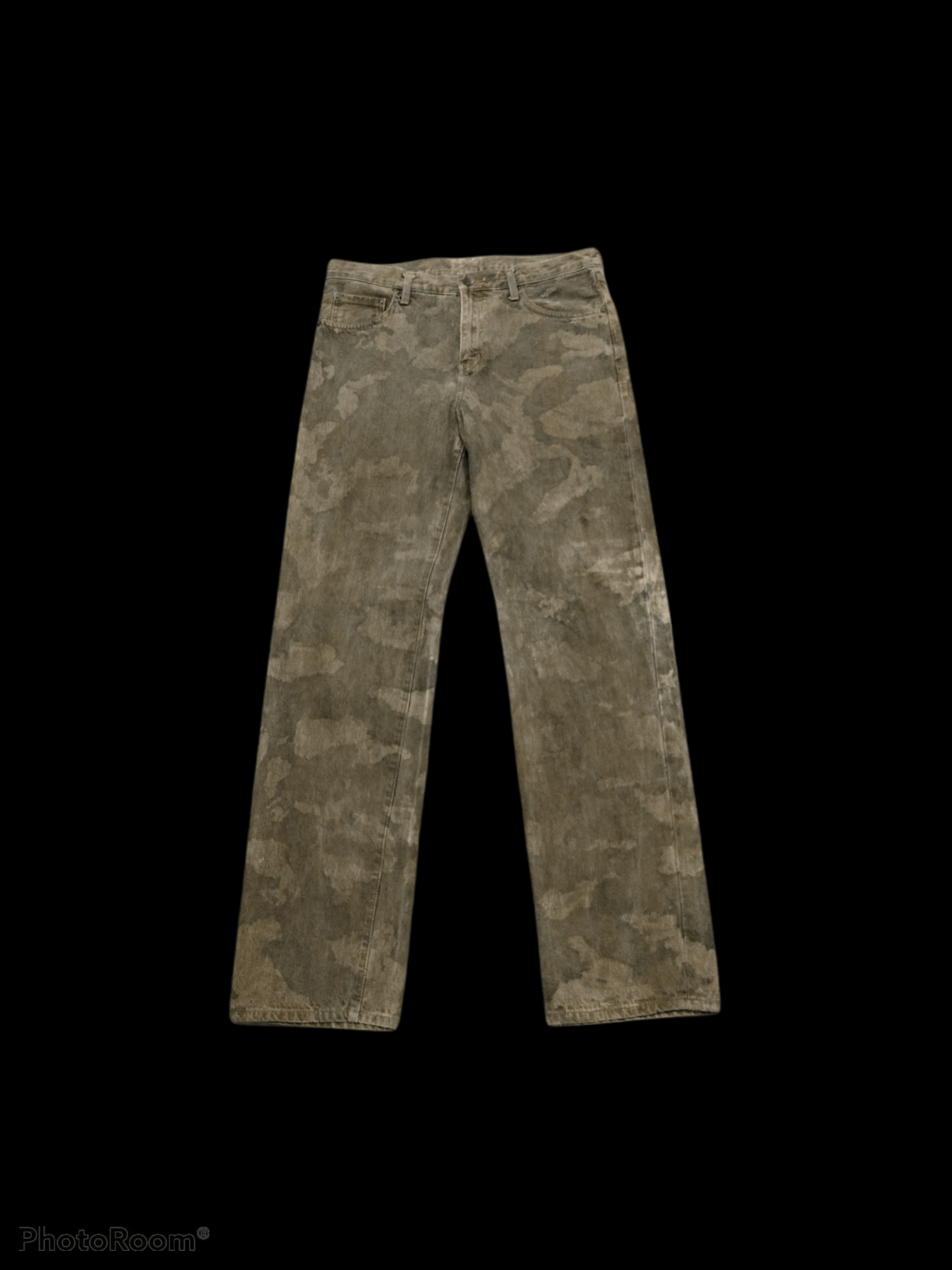 image of Bleached Distressed Denim Pants Uniqlo, Men's (Size 33)