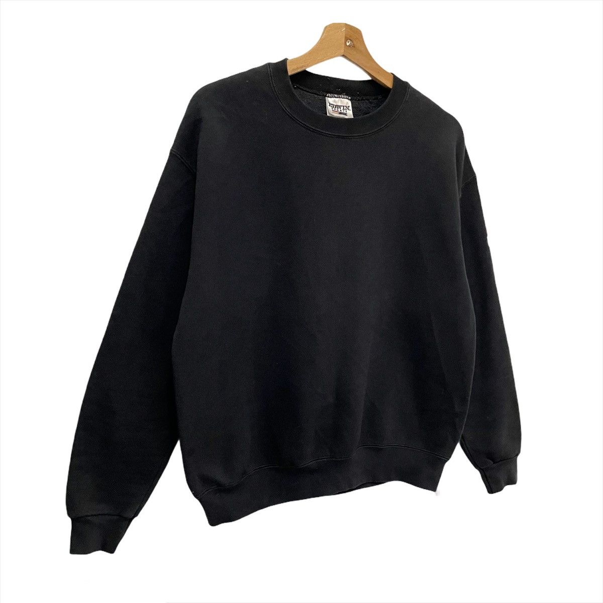 Edwin × Vintage 💥VINTAGE EDWIN PLAN BLACK CREWNECK SWEATER Size US M / EU 48-50 / 2 - 2 Thumbnail