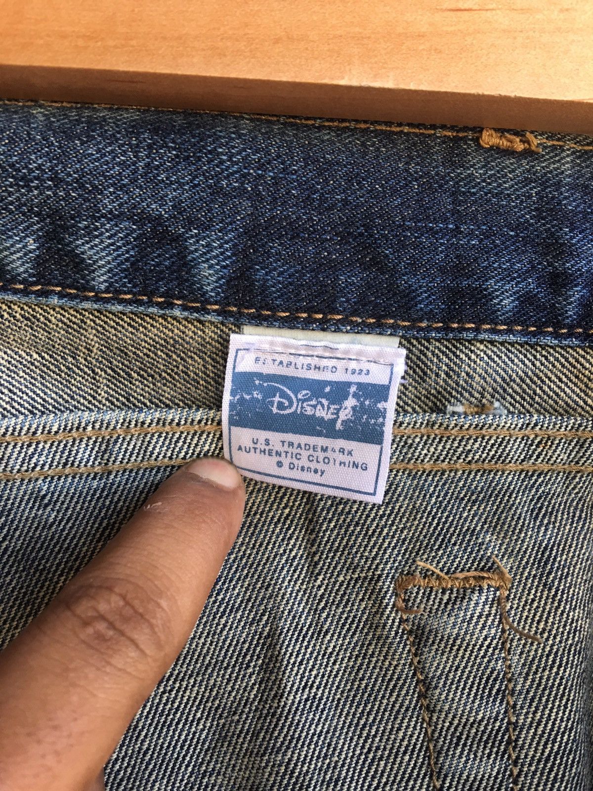 Disney × Mickey Mouse Disney Mickey Mouse Distressed Denim Pants Size US 30 / EU 46 - 5 Thumbnail