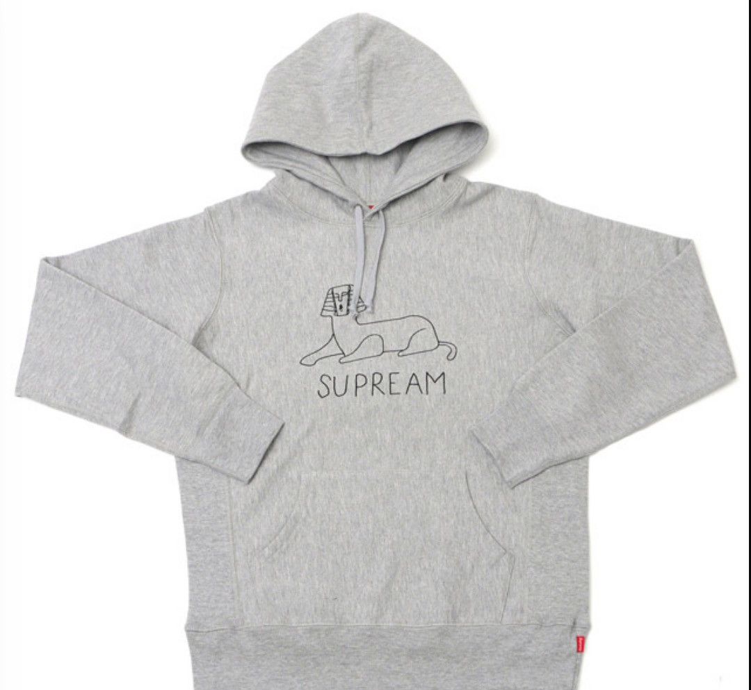 Supreme Supreme Supream Sphinx Hoodie Grey Grailed