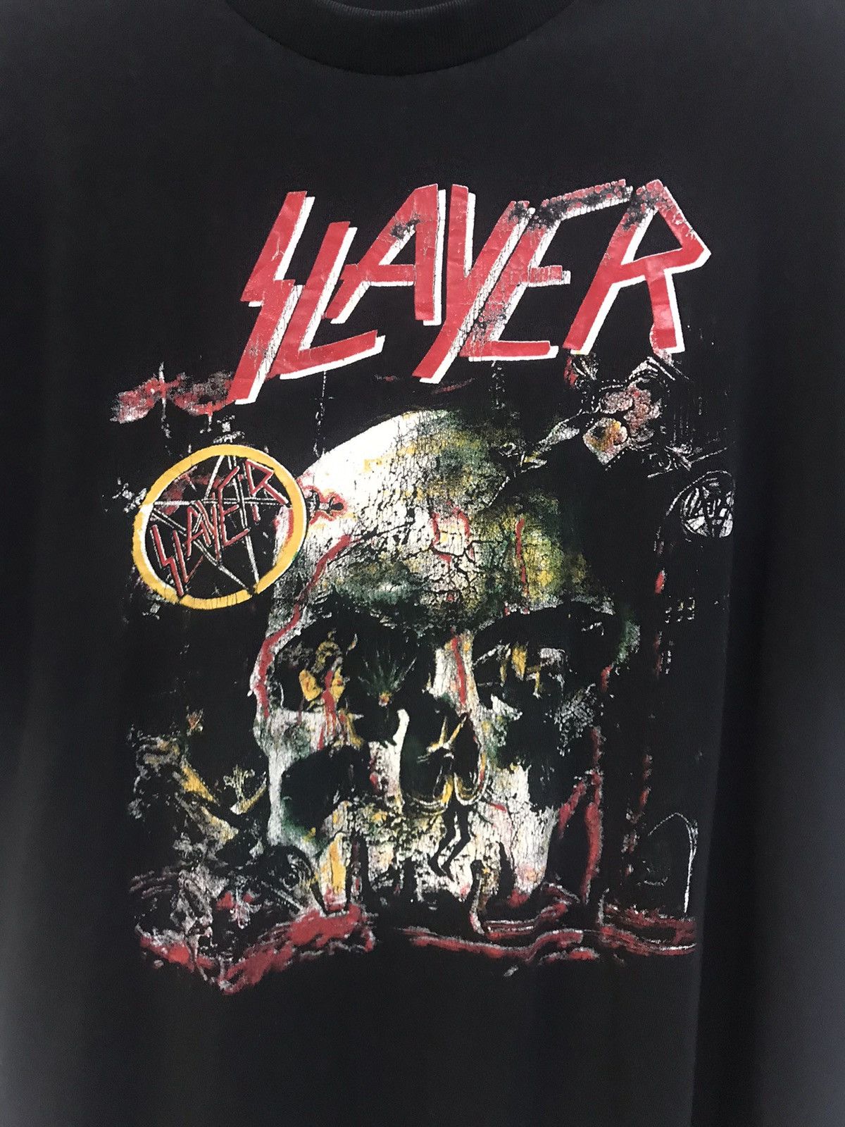 Slayer × Vintage Vintage Slayer RARE Print T-Shirt Size US L / EU 52-54 / 3 - 2 Thumbnail