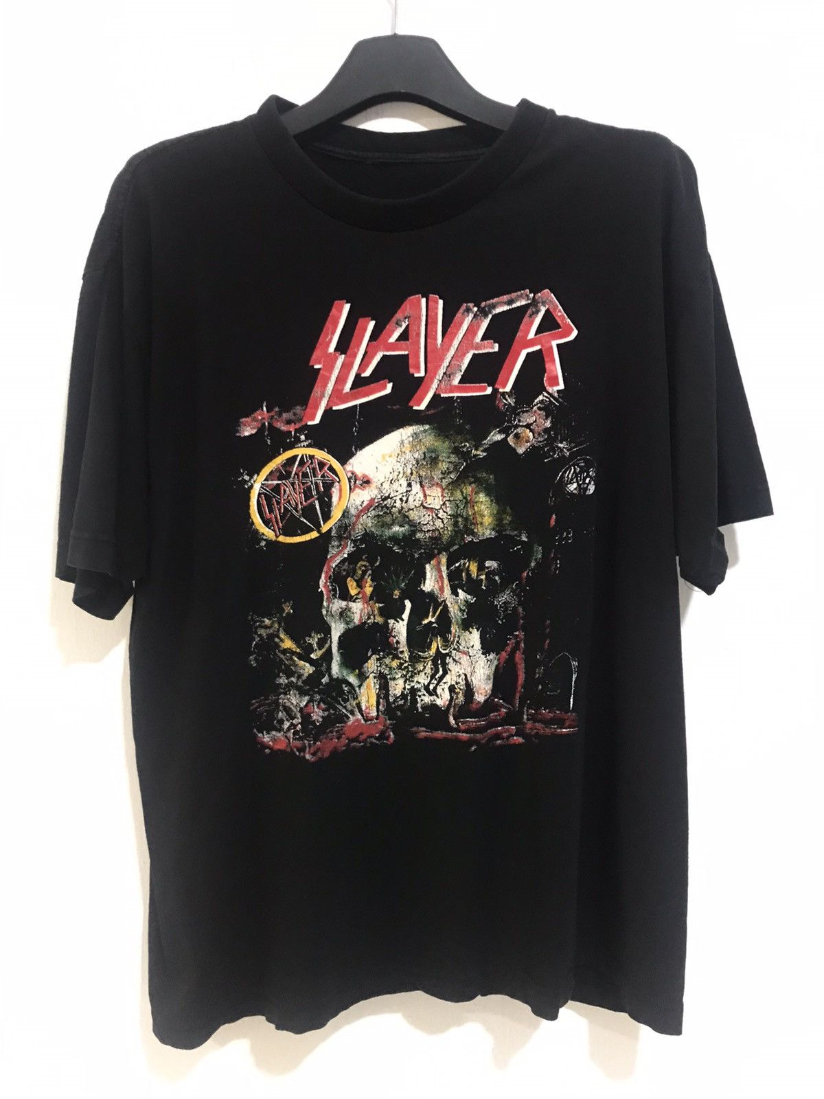 Slayer × Vintage Vintage Slayer RARE Print T-Shirt Size US L / EU 52-54 / 3 - 1 Thumbnail