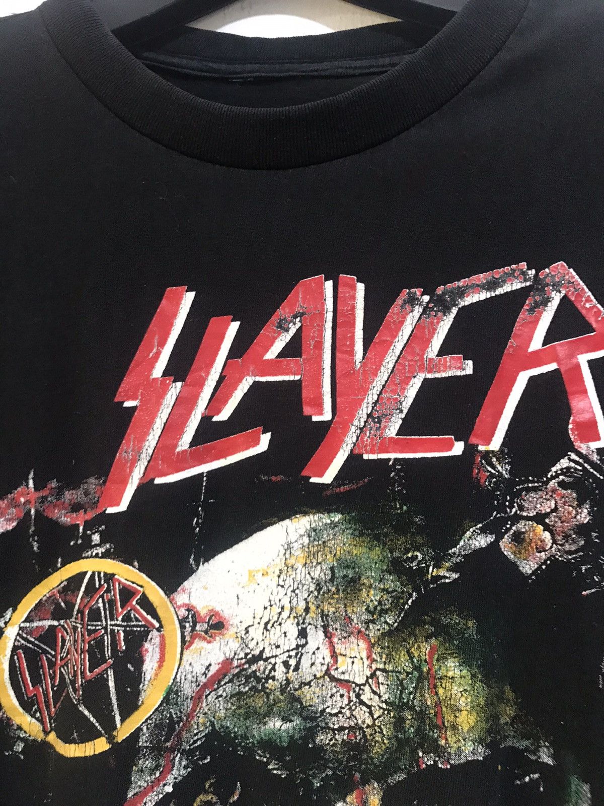 Slayer × Vintage Vintage Slayer RARE Print T-Shirt Size US L / EU 52-54 / 3 - 4 Thumbnail
