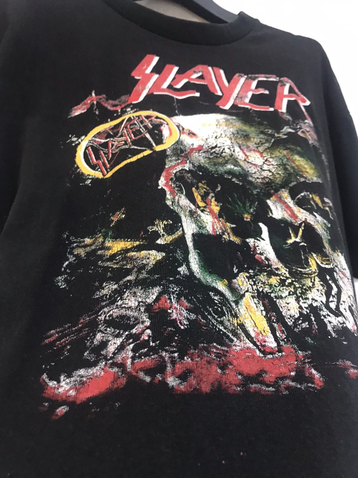 Slayer × Vintage Vintage Slayer RARE Print T-Shirt Size US L / EU 52-54 / 3 - 3 Thumbnail
