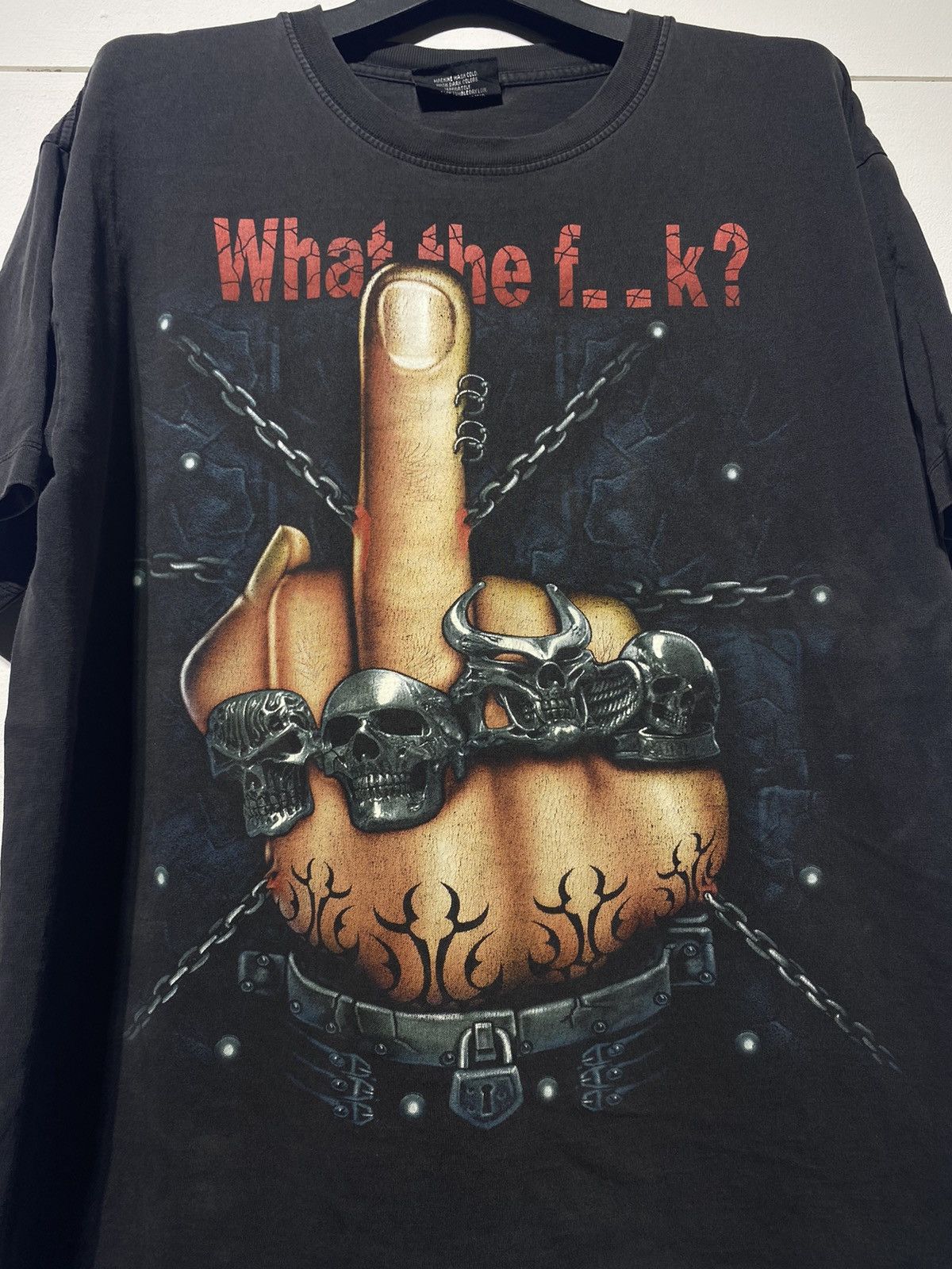Rap Tees × Vintage VINTAGE BOOTLEG SHIRT WHAT THE F**k Size US XL / EU 56 / 4 - 2 Thumbnail