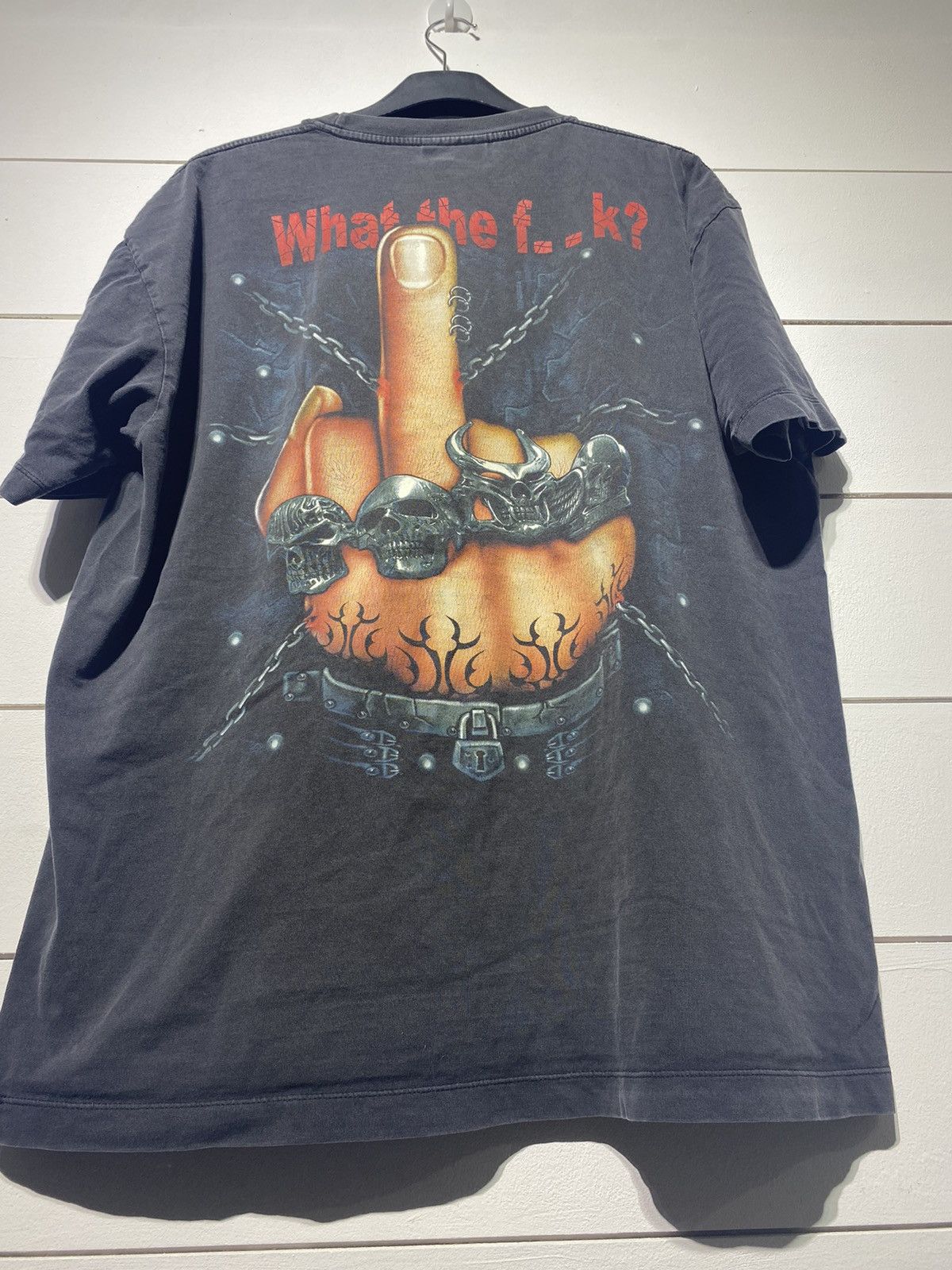Rap Tees × Vintage VINTAGE BOOTLEG SHIRT WHAT THE F**k Size US XL / EU 56 / 4 - 7 Thumbnail