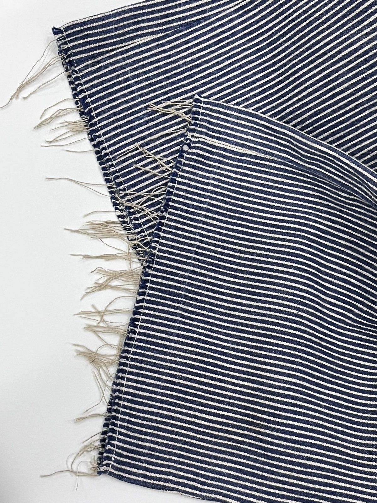 45rpm Vintage 45RPM Japan Hickory Stripes Released Hem Bush Pants Size US 31 - 11 Thumbnail