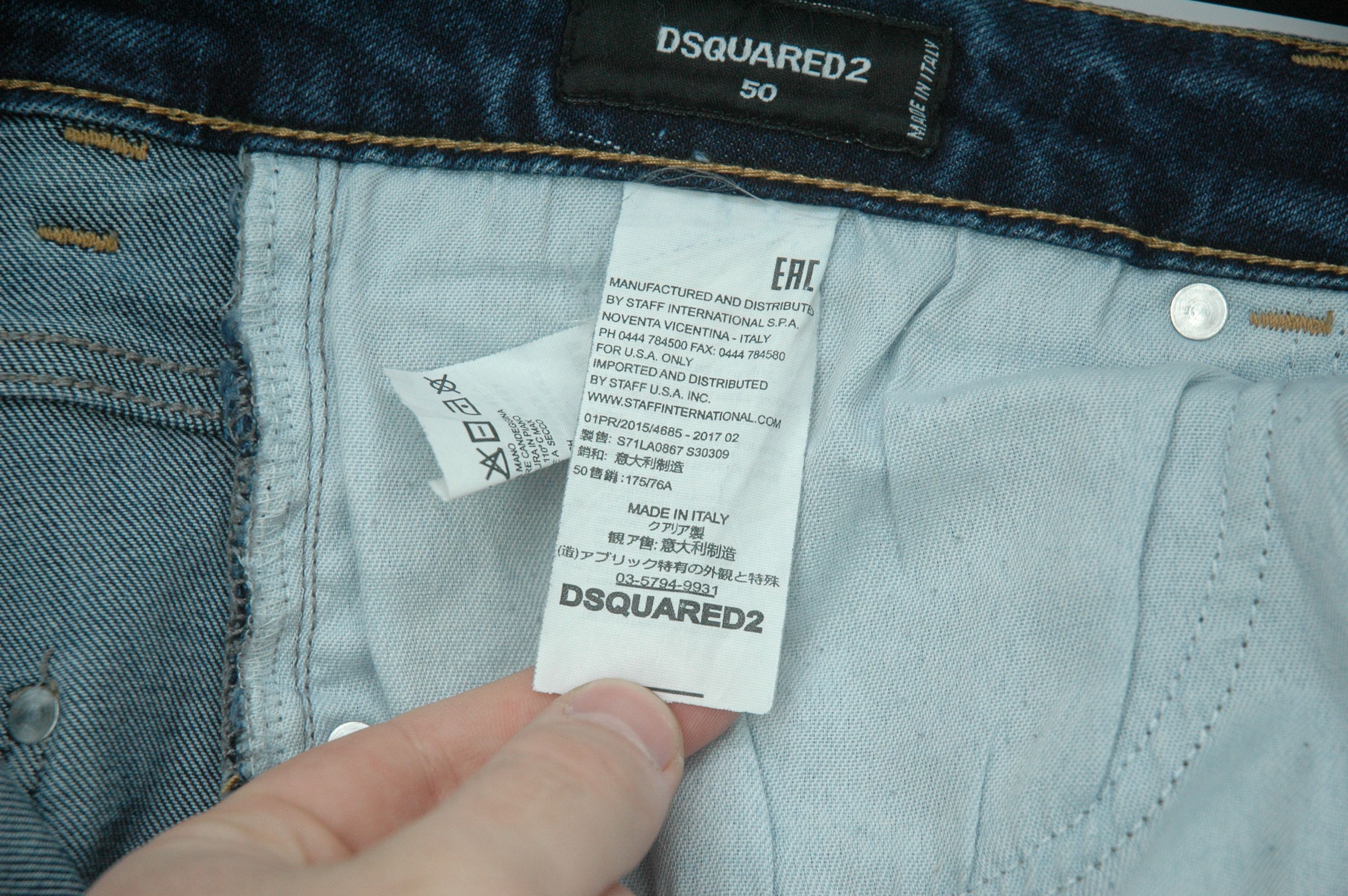 Dsquared2 Dsquared2 Distressed Luxury Jeans Made in Italy Size 50 Size US 34 / EU 50 - 14 Thumbnail