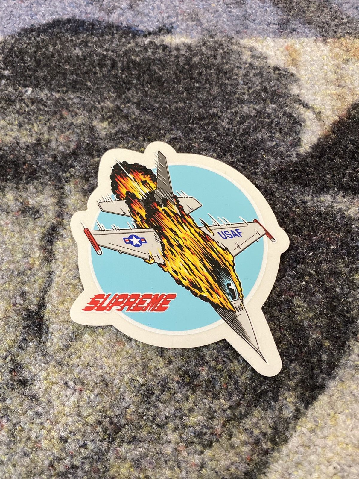 Supreme Supreme Plane Fire Sticker | Grailed