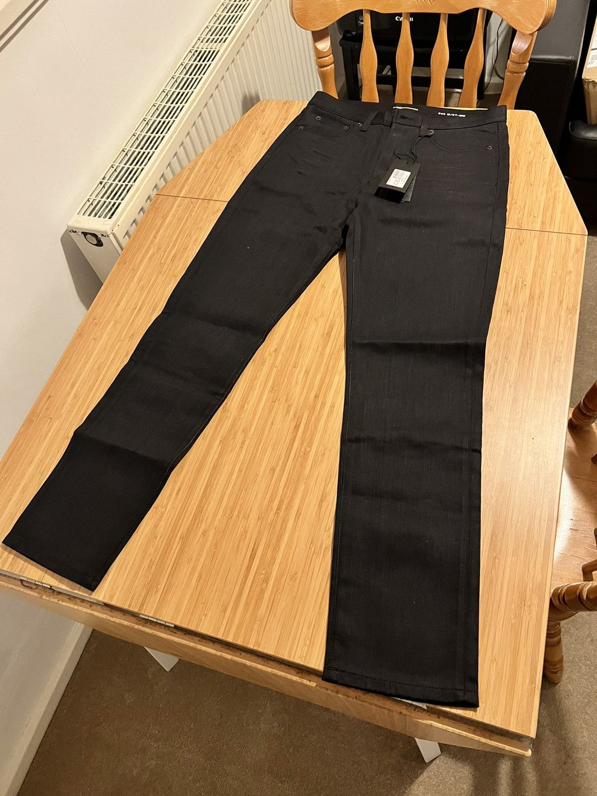 Saint Laurent Paris D20 Black Slim Denim Jeans Grailed