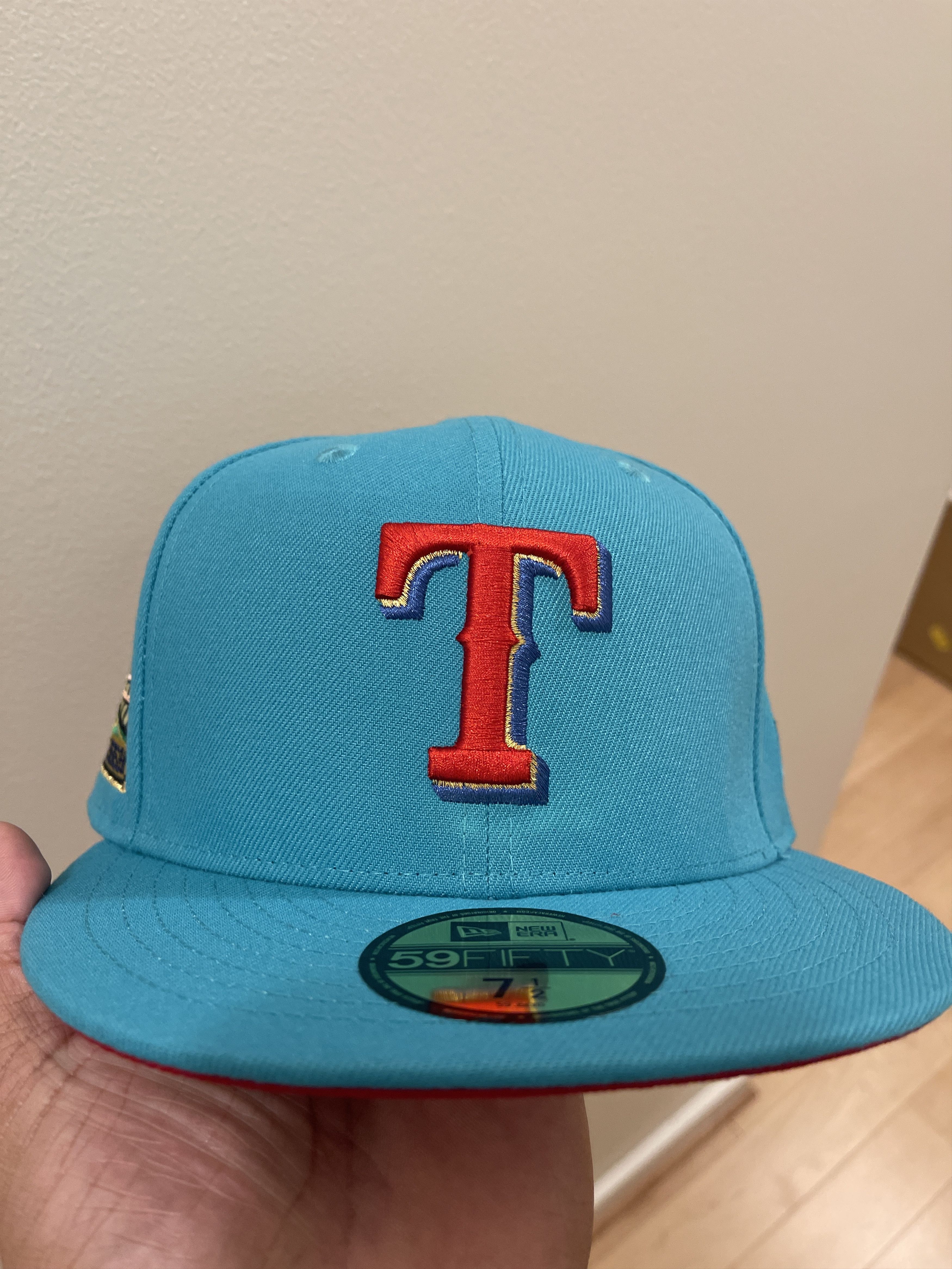 MyFitteds Myfitteds new era texas rangers teal toblerone 7 1/2 Size ONE SIZE - 3 Preview