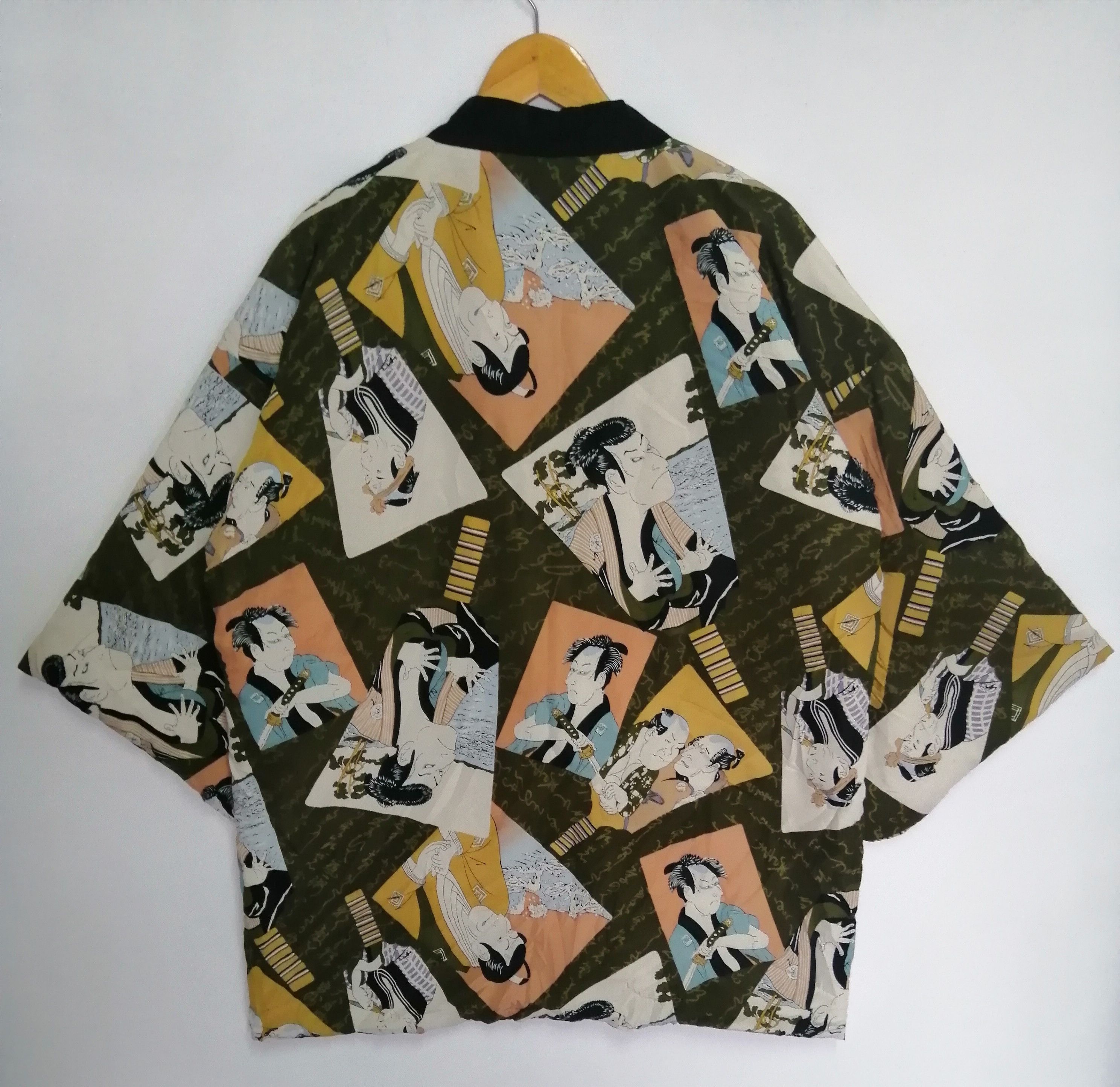 Japanese Brand Vintage Kimono Geisha Maiko Traditional Japanese Art Size US XXL / EU 58 / 5 - 2 Thumbnail
