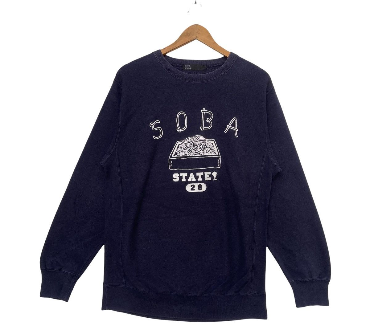 Beams Plus Soba State by Japan Cultuart by Beams Big Logo Sweatshirt | Size US L / EU 52-54 / 3 - 1 Thumbnail