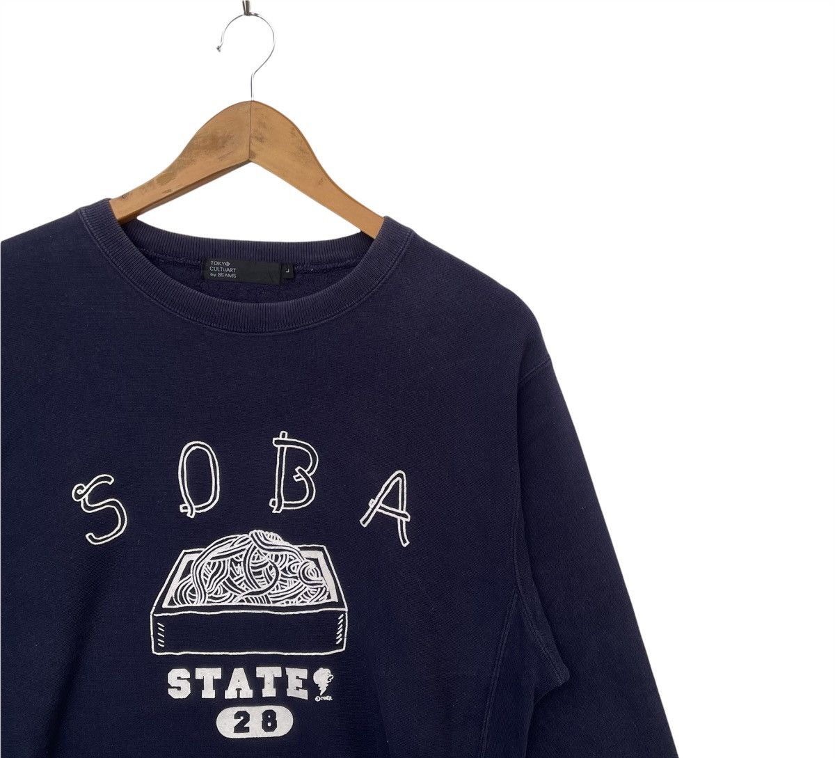 Beams Plus Soba State by Japan Cultuart by Beams Big Logo Sweatshirt | Size US L / EU 52-54 / 3 - 2 Thumbnail
