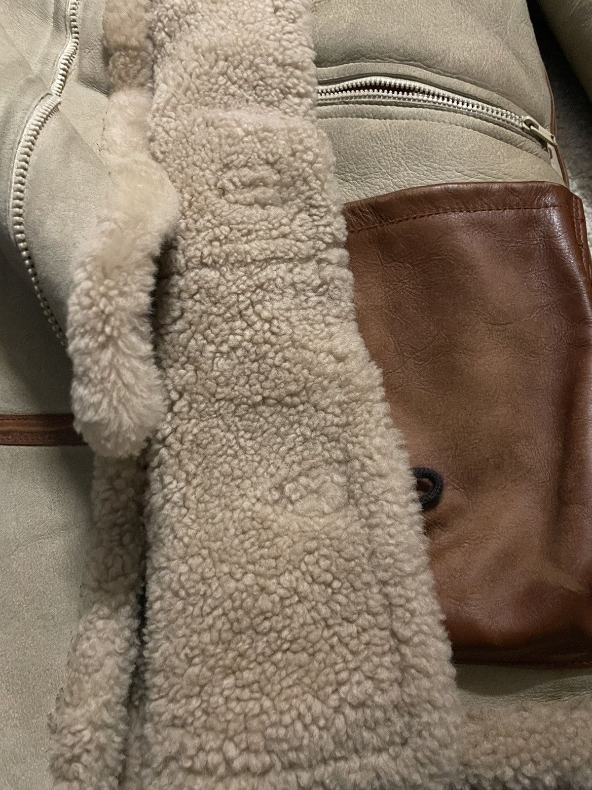 Yeezy Vintage Shearling Yeezy Season Birch Short Shearling Jacket