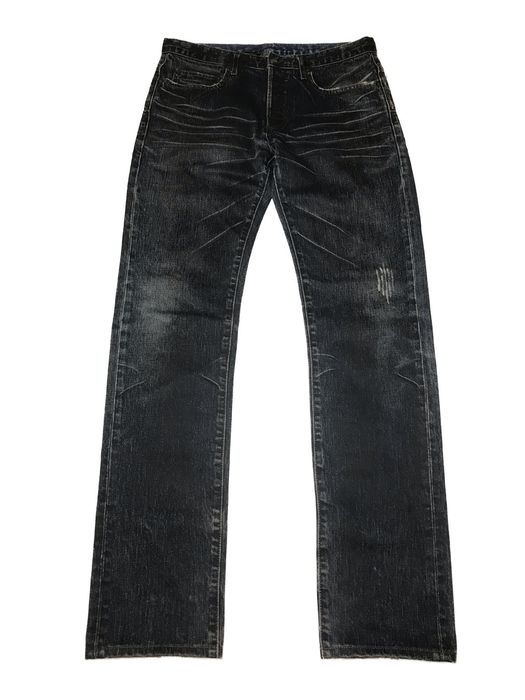 Dior Dior Homme 03 Wax coated claw mark jeans
