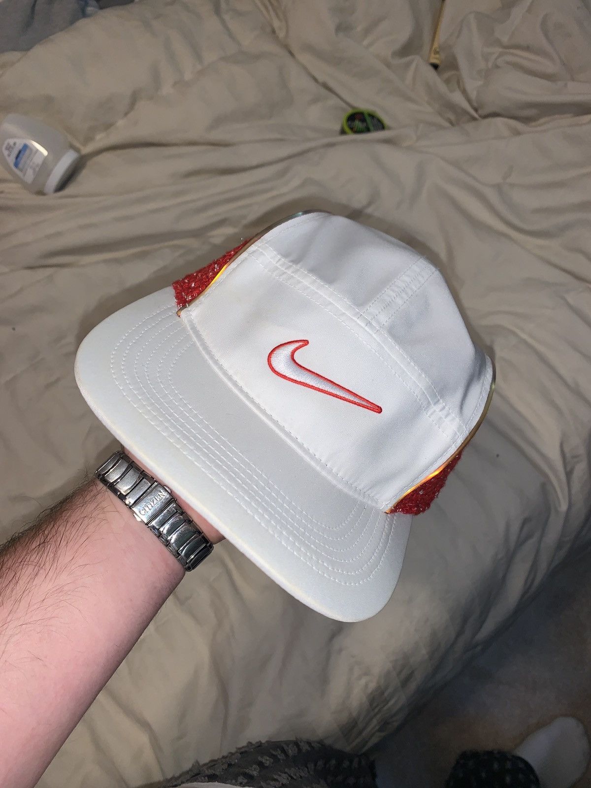 Supreme Nike Boucle Running Hat White - SS19 - US