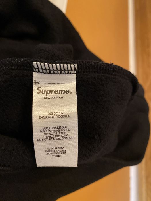 Supreme Supreme Raised Embroidery hooded Sweatshirt | Grailed