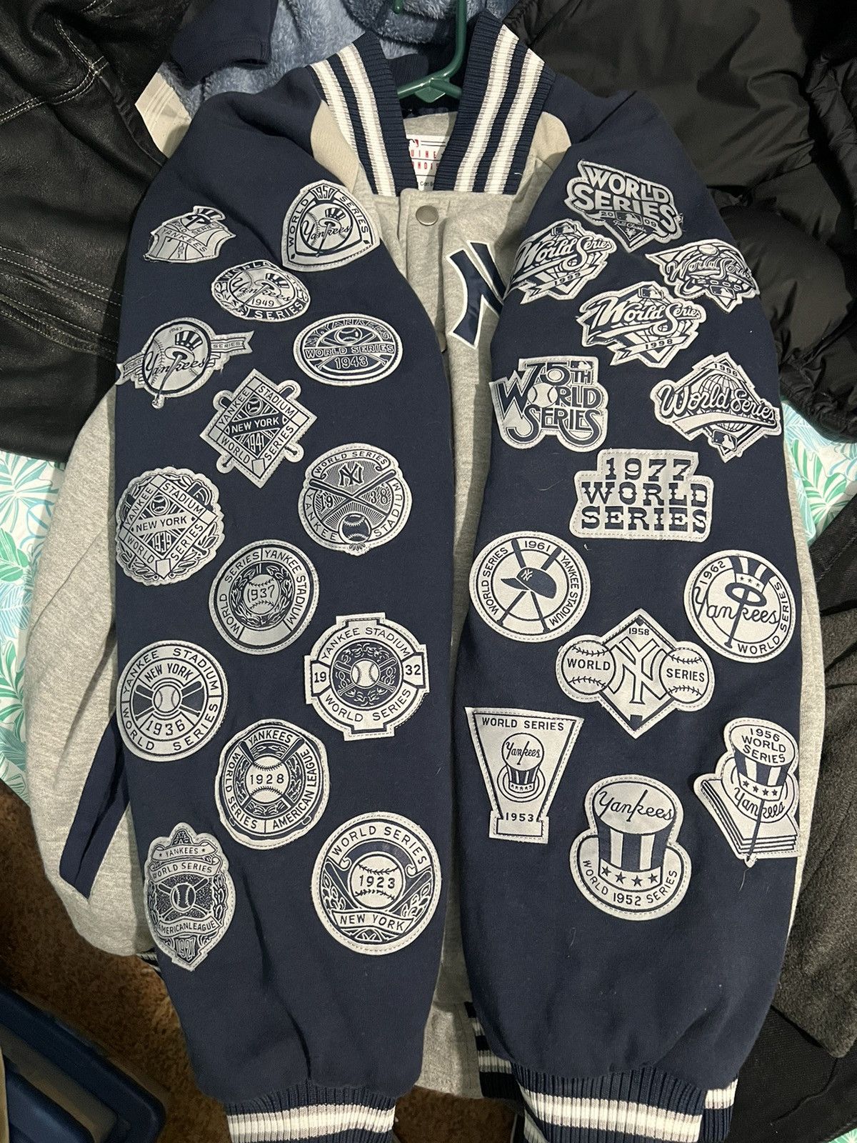MLB New York Yankees championship bomber jacket sz medium Size US M / EU 48-50 / 2 - 3 Thumbnail