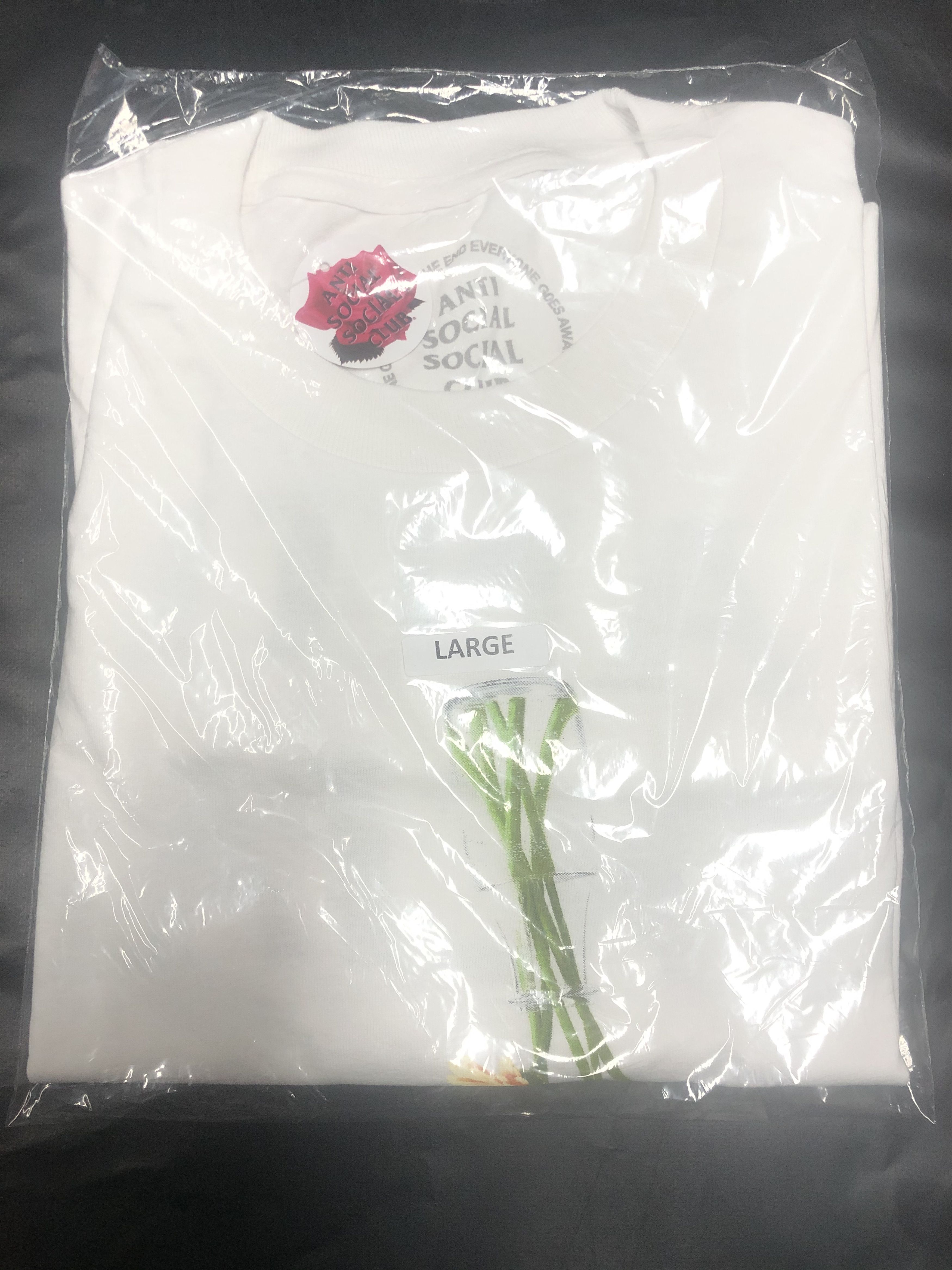 Anti Social Social Club DS ASSC flower Vase Hello Goodbye White Tee FTP FOG CDG BAPE Size US L / EU 52-54 / 3 - 2 Thumbnail