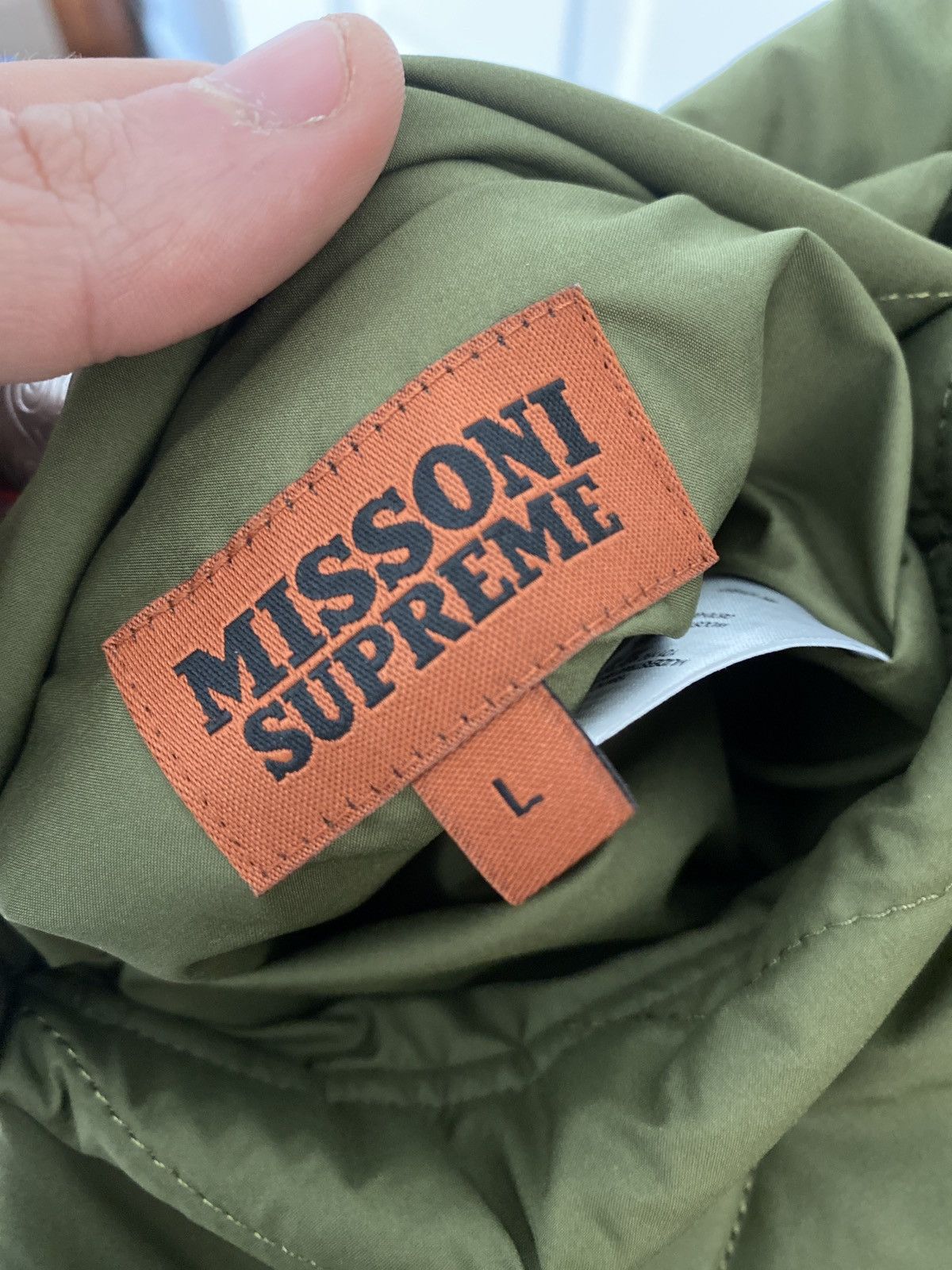 Supreme Missoni Reversible Knit Jacket Olive
