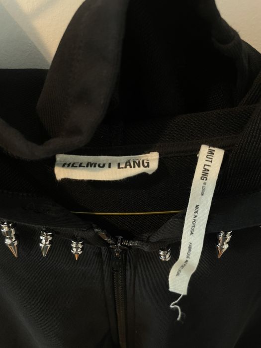 Vintage Helmut Lang Spike Re-Edition Hoodie of AW/03 Black XL | Grailed