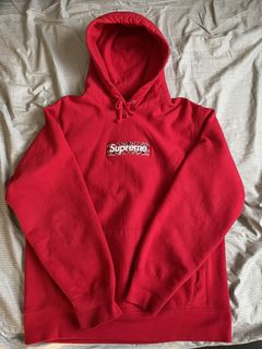 Bandana box logo sweatshirt Supreme Red size L International in Cotton -  26575843