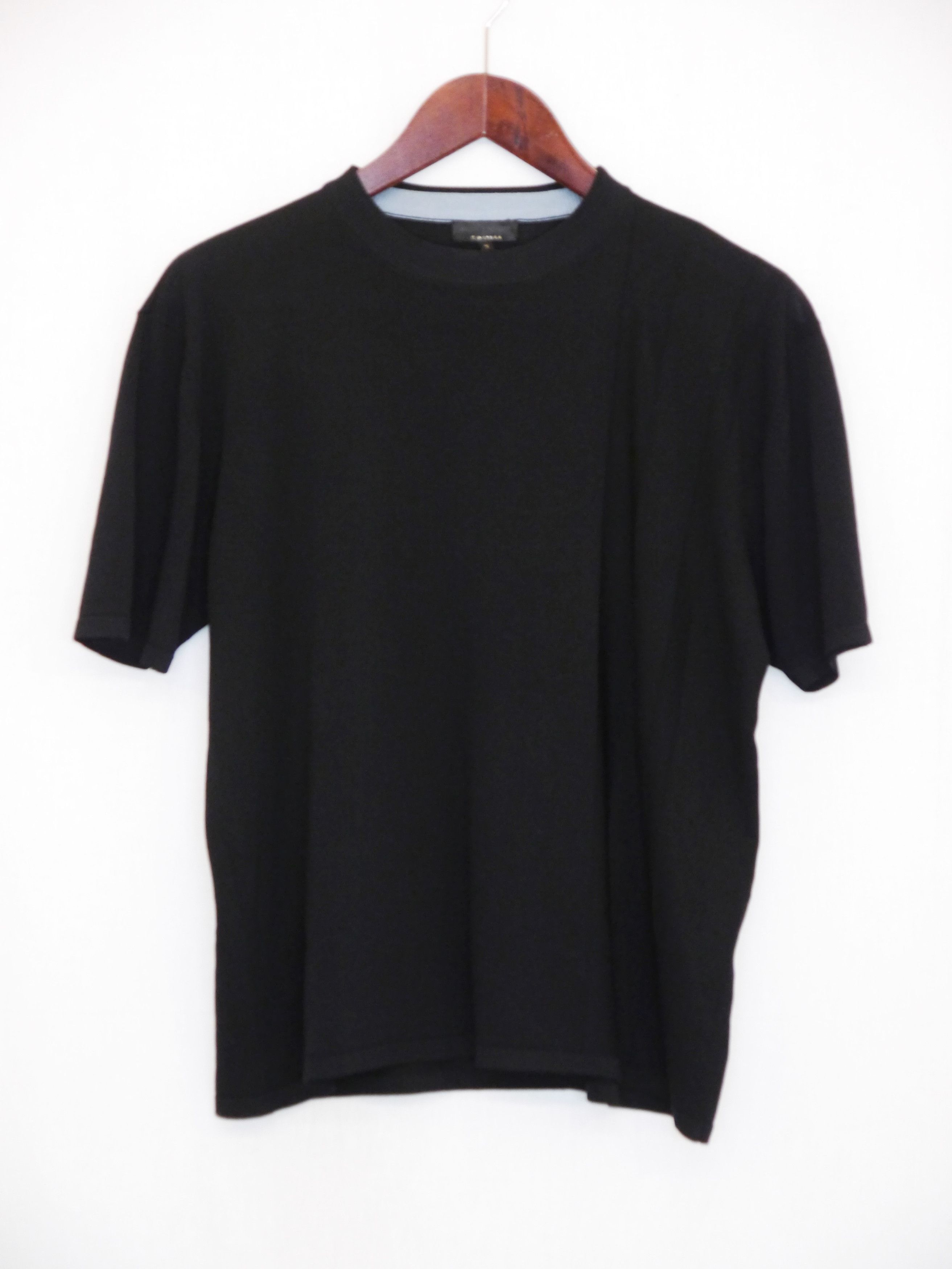 Adolfo Dominguez Adolfo Dominguez black knited t-shirt | Grailed