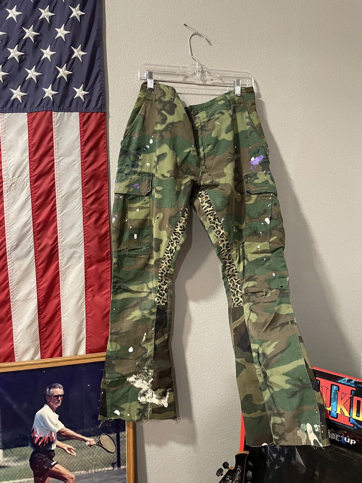 Gallery Dept. GALLERY DEPT Camo Flare Cargo Pants Grailed