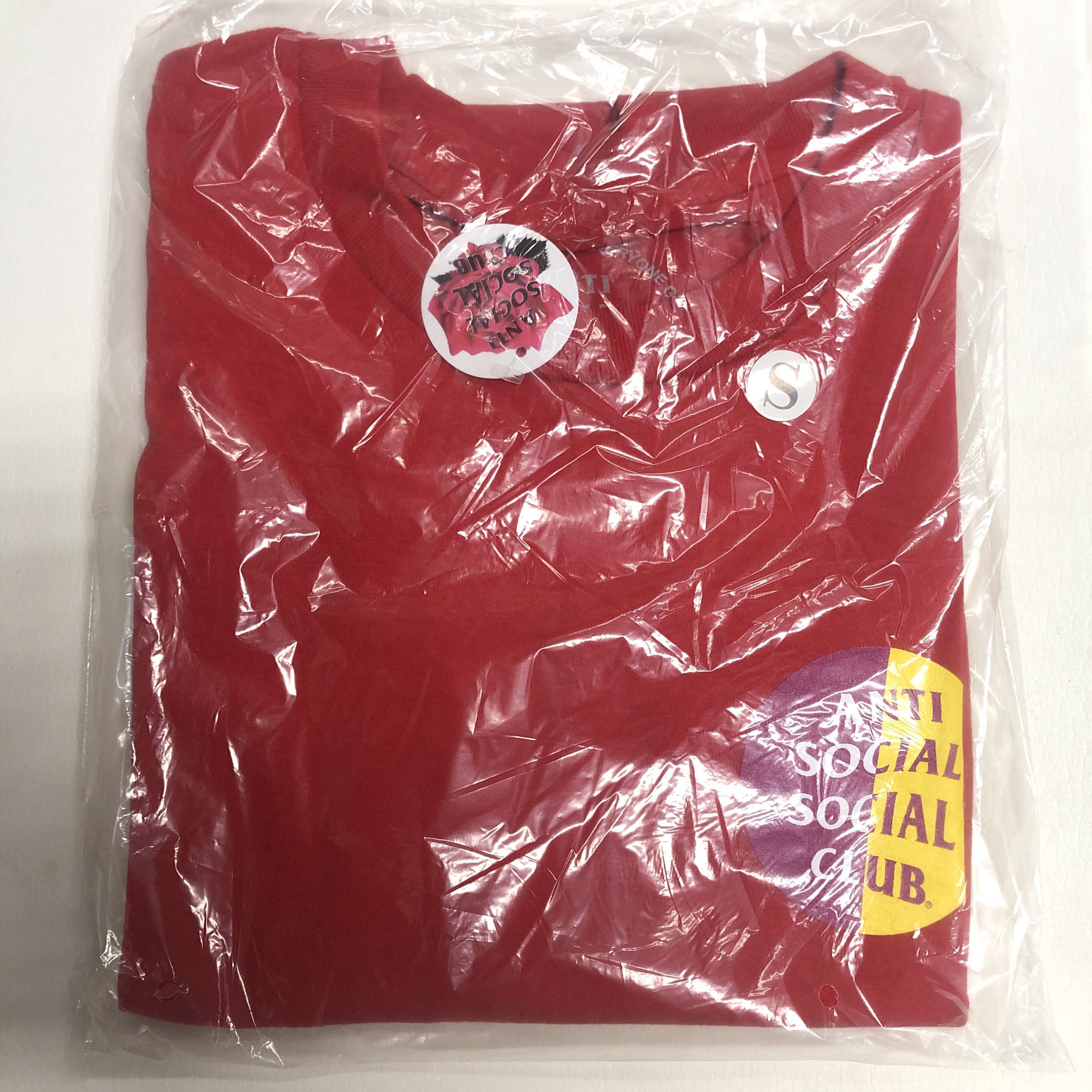 Anti Social Social Club DS ASSC Hypocrite Red Tee FTP FOG CDG BAPE KITH KAWS VLONE Size US S / EU 44-46 / 1 - 2 Thumbnail