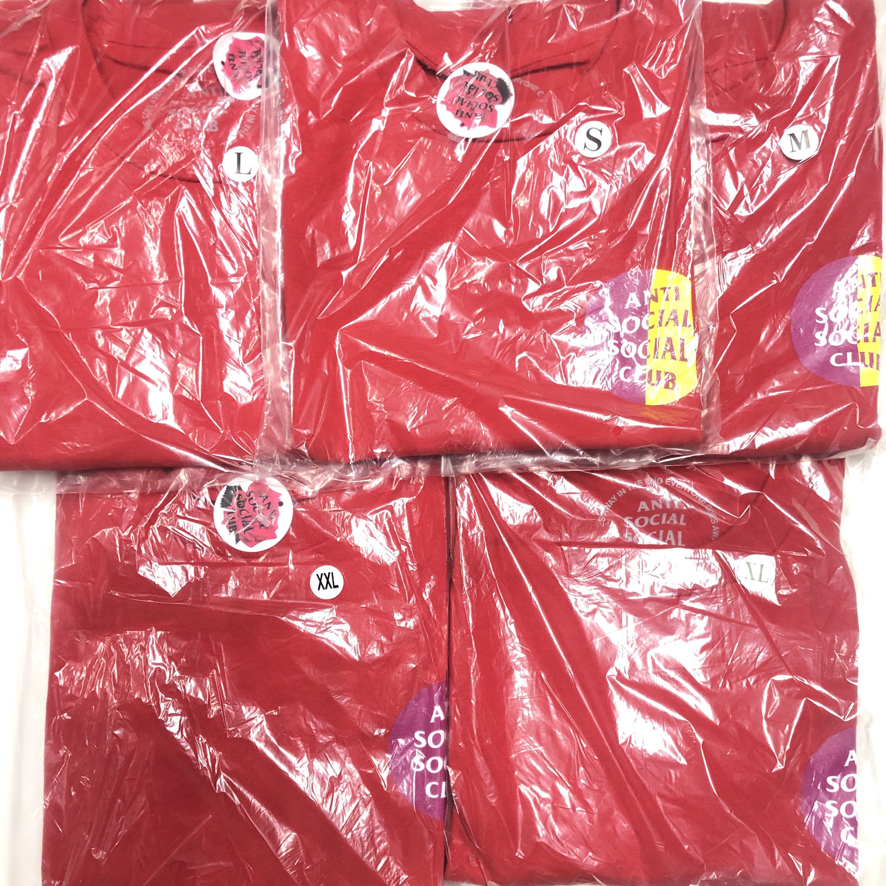 Anti Social Social Club DS ASSC Hypocrite Red Tee FTP FOG CDG BAPE KITH KAWS VLONE Size US S / EU 44-46 / 1 - 7 Thumbnail