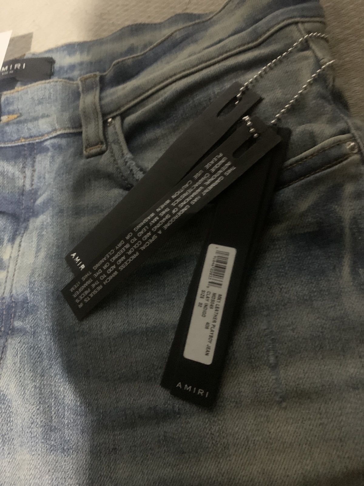Amiri Amiri Clay Indigo Playboy MX1 Jeans Size US 32 / EU 48 - 4 Thumbnail
