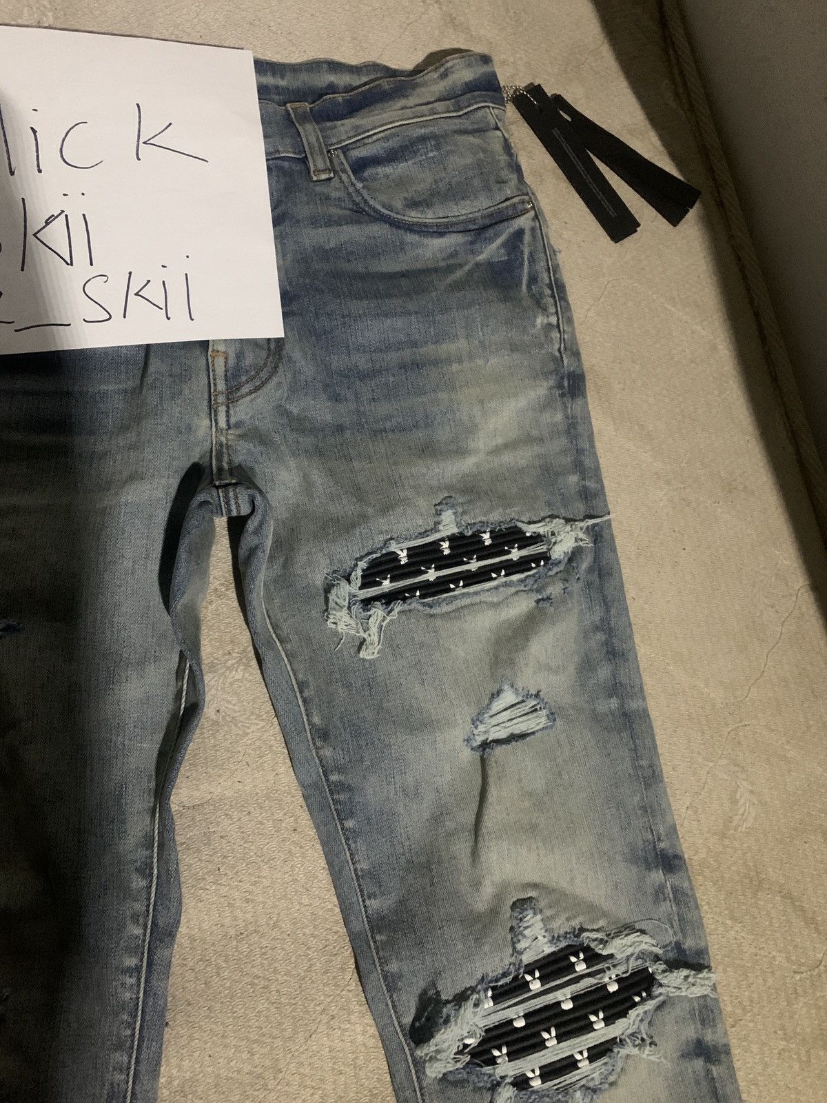 Amiri Amiri Clay Indigo Playboy MX1 Jeans Size US 32 / EU 48 - 3 Thumbnail