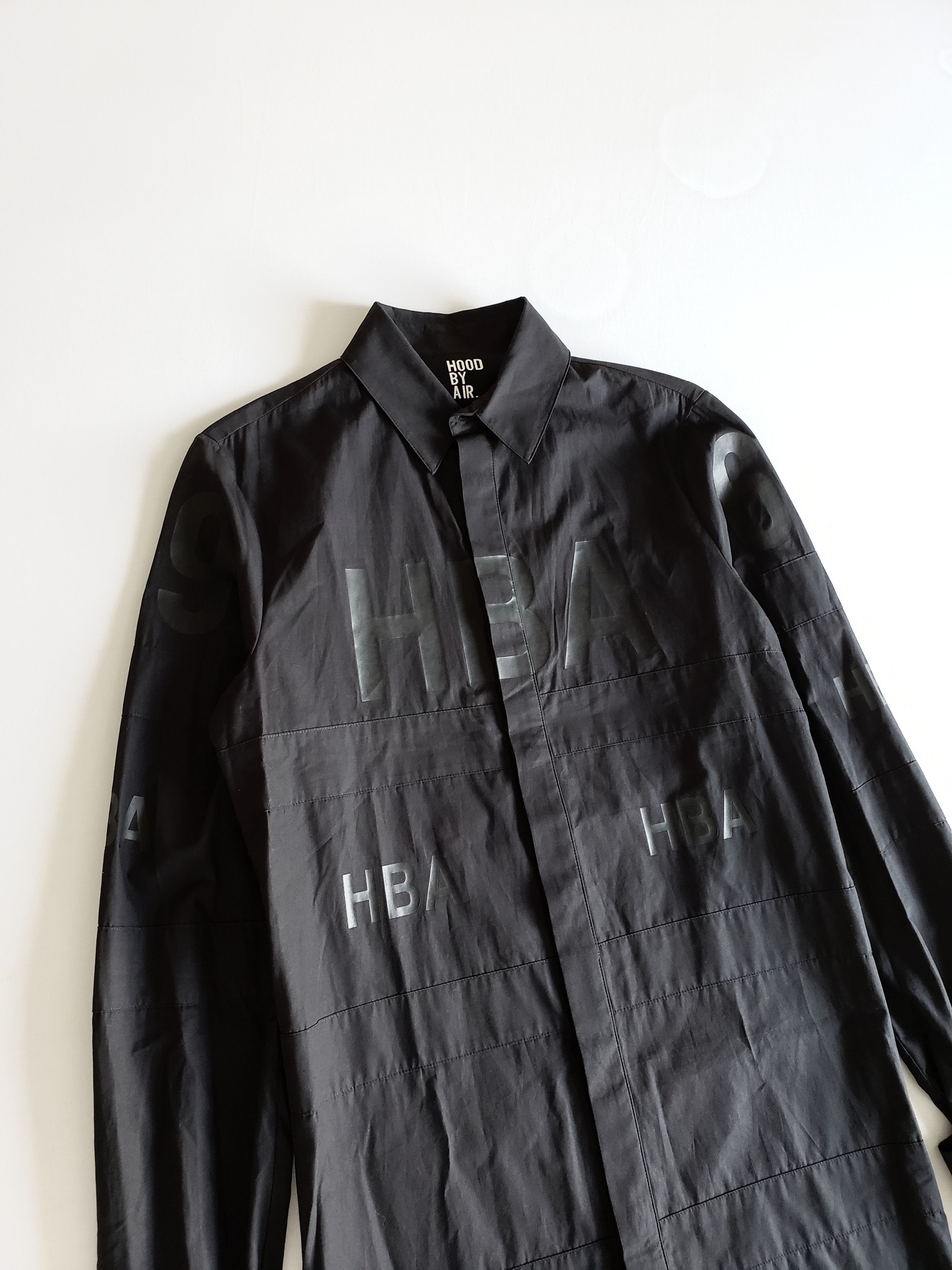 Hood By Air HBA $650 Long Logo Shirt Size US S / EU 44-46 / 1 - 2 Thumbnail