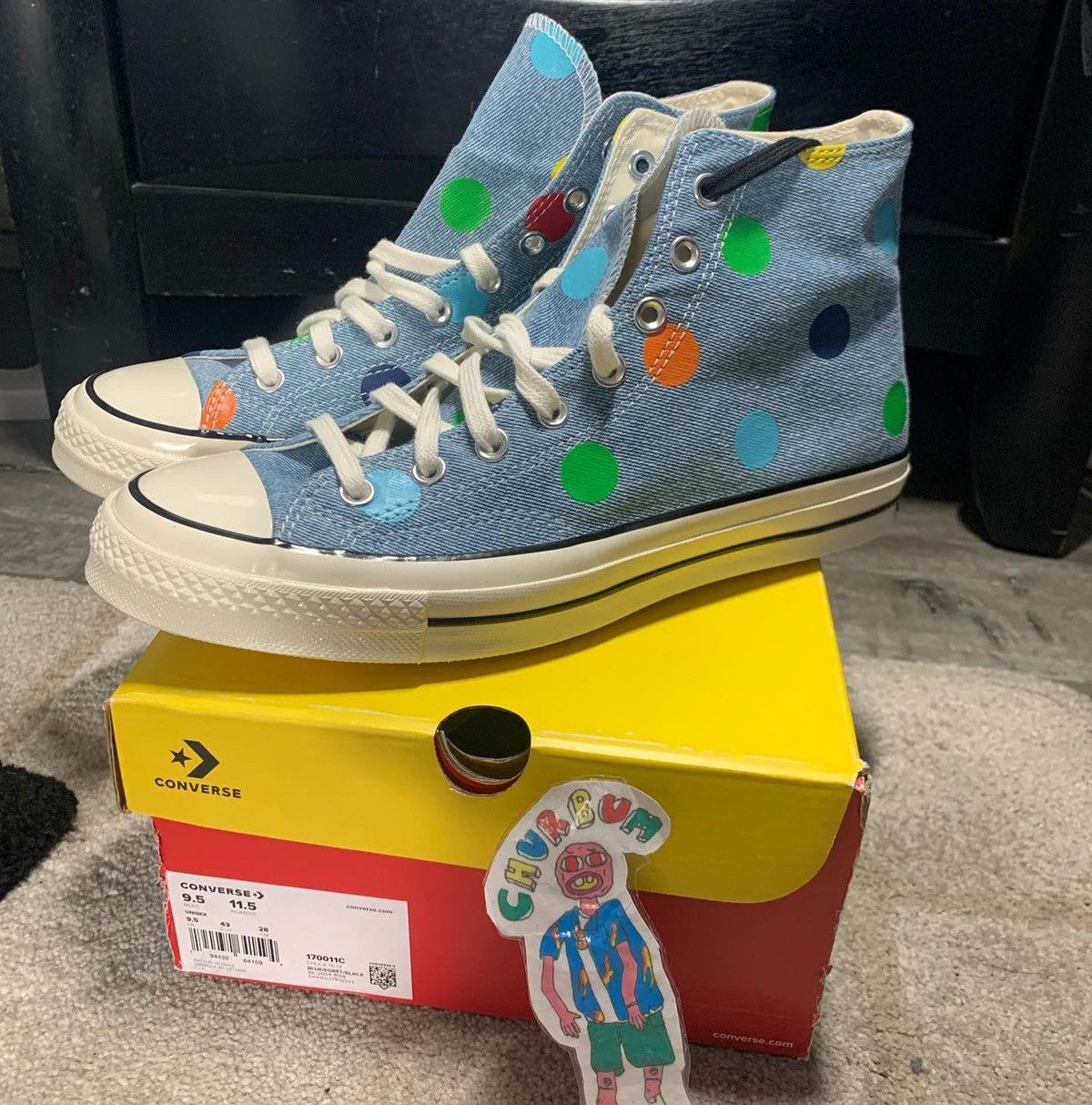 Golf Wang Odd Future Tyler The Creator Brand New Golf Wang Le Fleur Converse Polka Dot 9.5 M Grailed