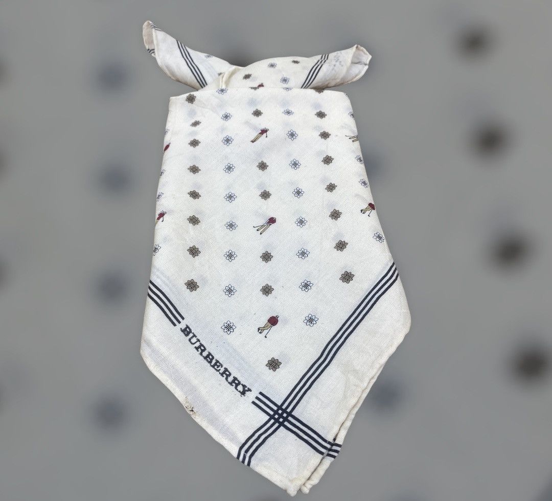 Burberry Vintage Burberry Handkerchief / Bandana / Neckerchief Size ONE SIZE - 2 Thumbnail