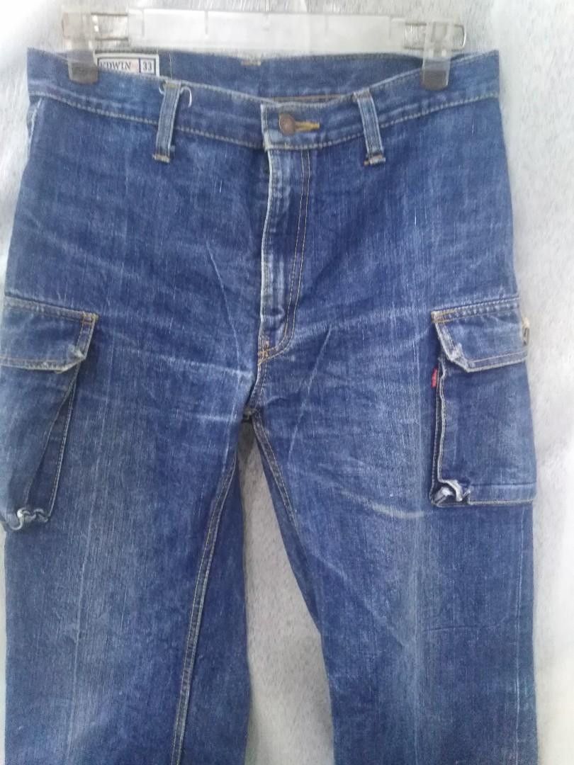 Edwin 70s Edwin Japan Cargo Jeans W32 L41 | Archive Utility Rare Size US 32 / EU 48 - 2 Thumbnail