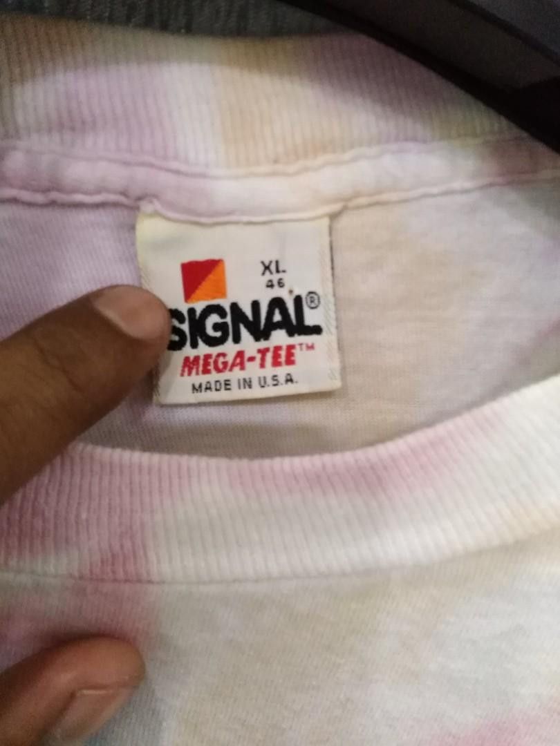 Signal Sport × Vintage Vintage 80's Signal Sport Tie Dye Mega Tee Shirt Size US XL / EU 56 / 4 - 6 Thumbnail