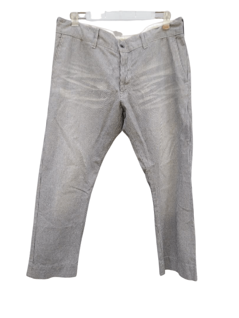 Dickies Checkered Pants Slim Fit with Buckle Back