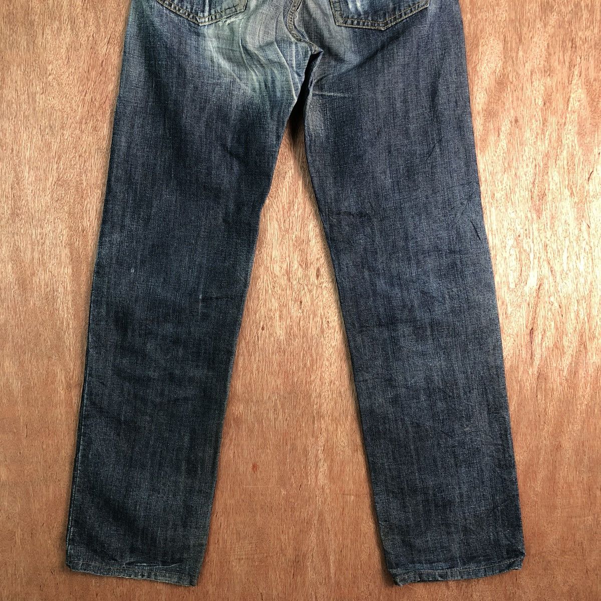 Uniqlo DLL Uniqlo Blue distressed ripped Denim Pants #c258 Size US 29 - 8 Thumbnail