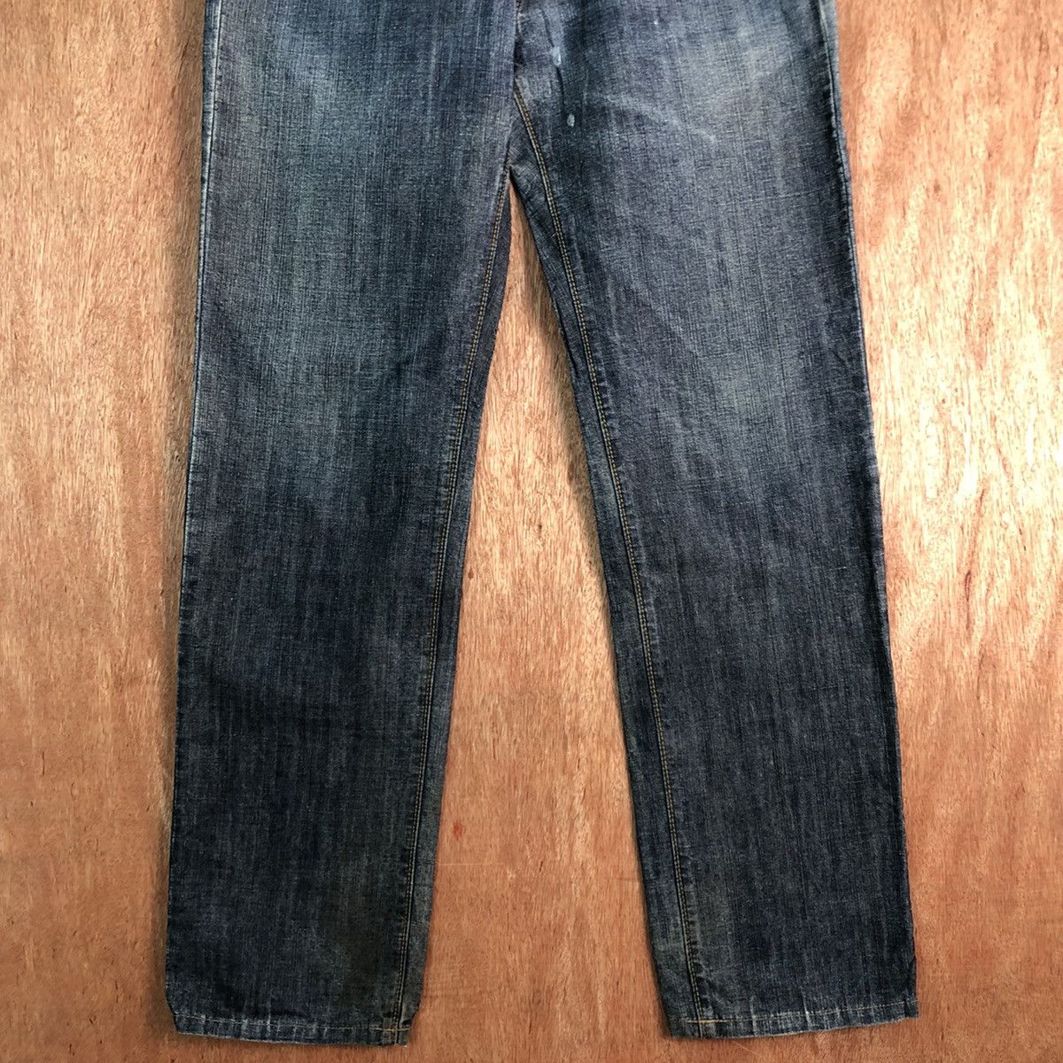 Uniqlo DLL Uniqlo Blue distressed ripped Denim Pants #c258 Size US 29 - 3 Thumbnail