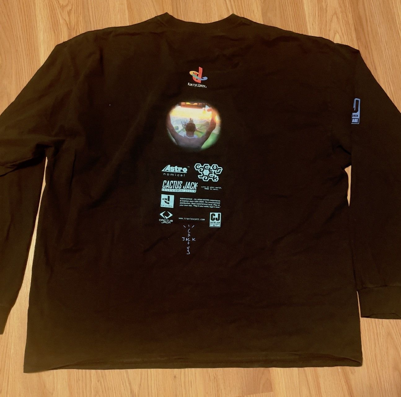 Travis scott CJ Portal T-shirt Black brand new sealed szXXL high quality short/Sleeve