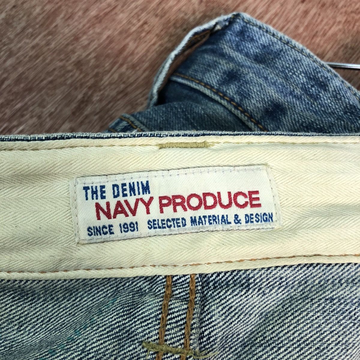 Japanese Brand DLL Navy Produce Blue distressed Denim vintage Pants #c206 Size US 32 / EU 48 - 11 Thumbnail