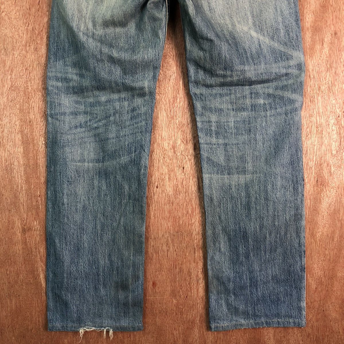 Japanese Brand DLL Navy Produce Blue distressed Denim vintage Pants #c206 Size US 32 / EU 48 - 9 Thumbnail