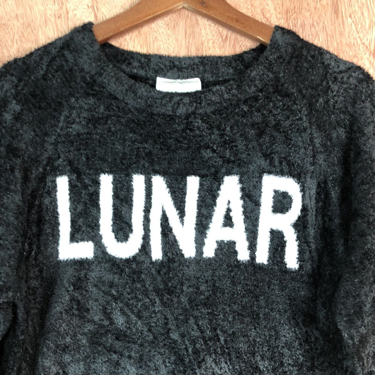 Homespun Knitwear × Japanese Brand Jun Blaze Black Mohair fleece Knitwear #c342 Size US M / EU 48-50 / 2 - 8 Thumbnail