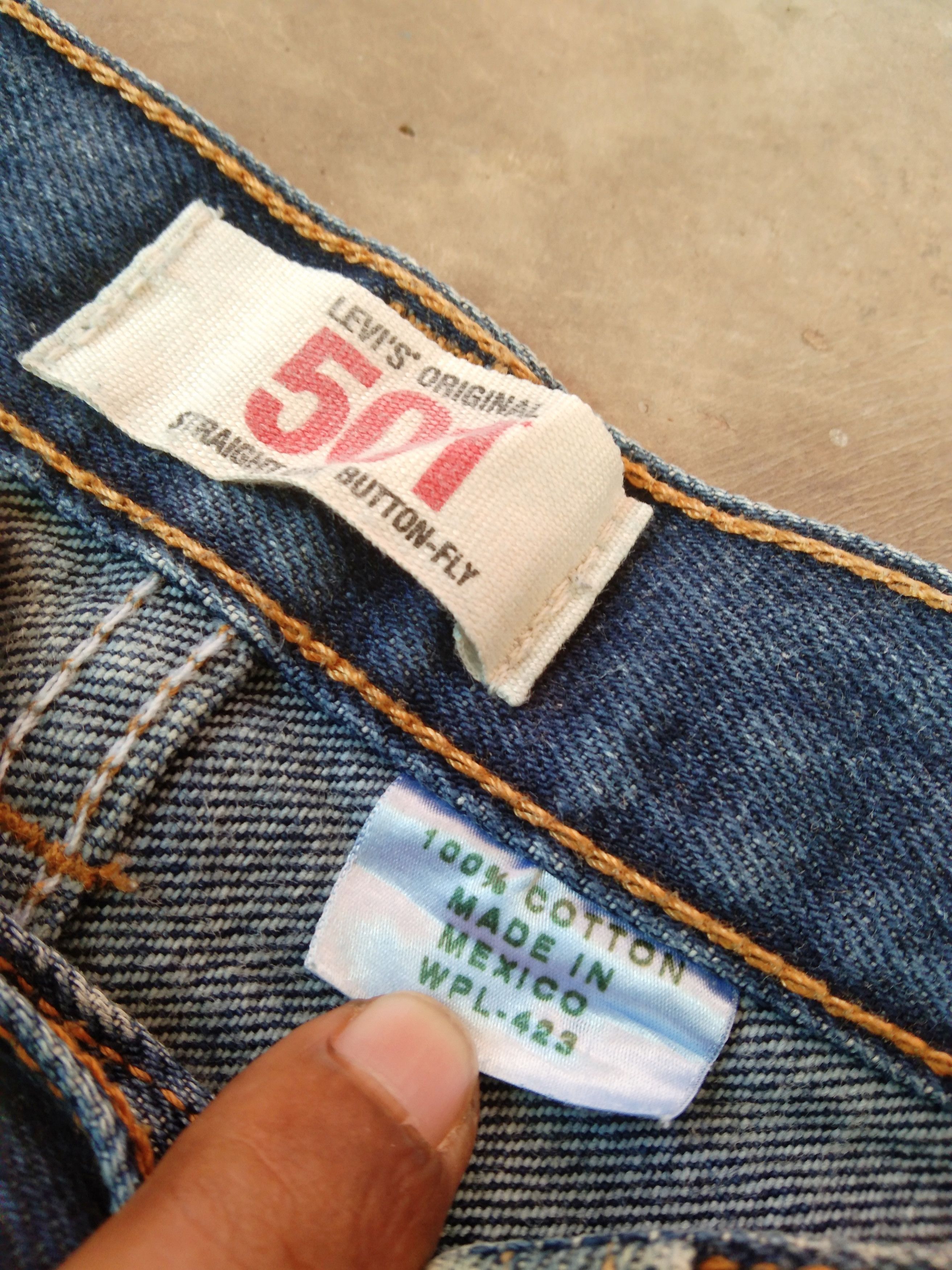 Levi's Vintage Levis 501 Straight Leg Distressed Jeans 33x34 Size US 33 - 9 Thumbnail