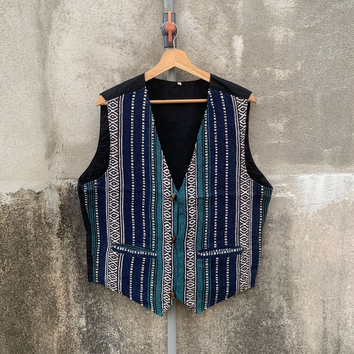 Art Comes First × Japanese Brand Japanese Brand Chimayo Arts Blazer Vest Size 38R - 1 Thumbnail