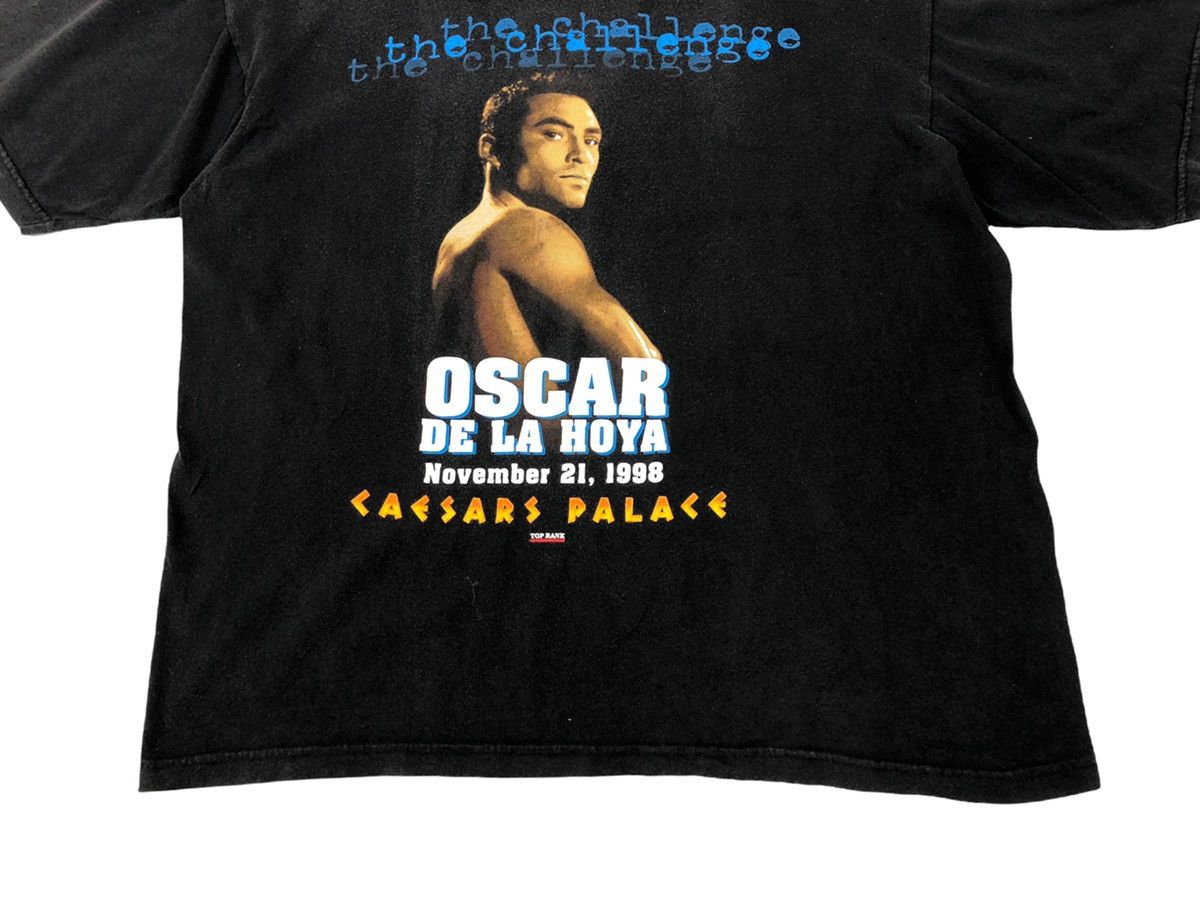 Vintage Vintage 90s Oscar De La Hoya Boxing T Shirt Size US XL / EU 56 / 4 - 6 Thumbnail