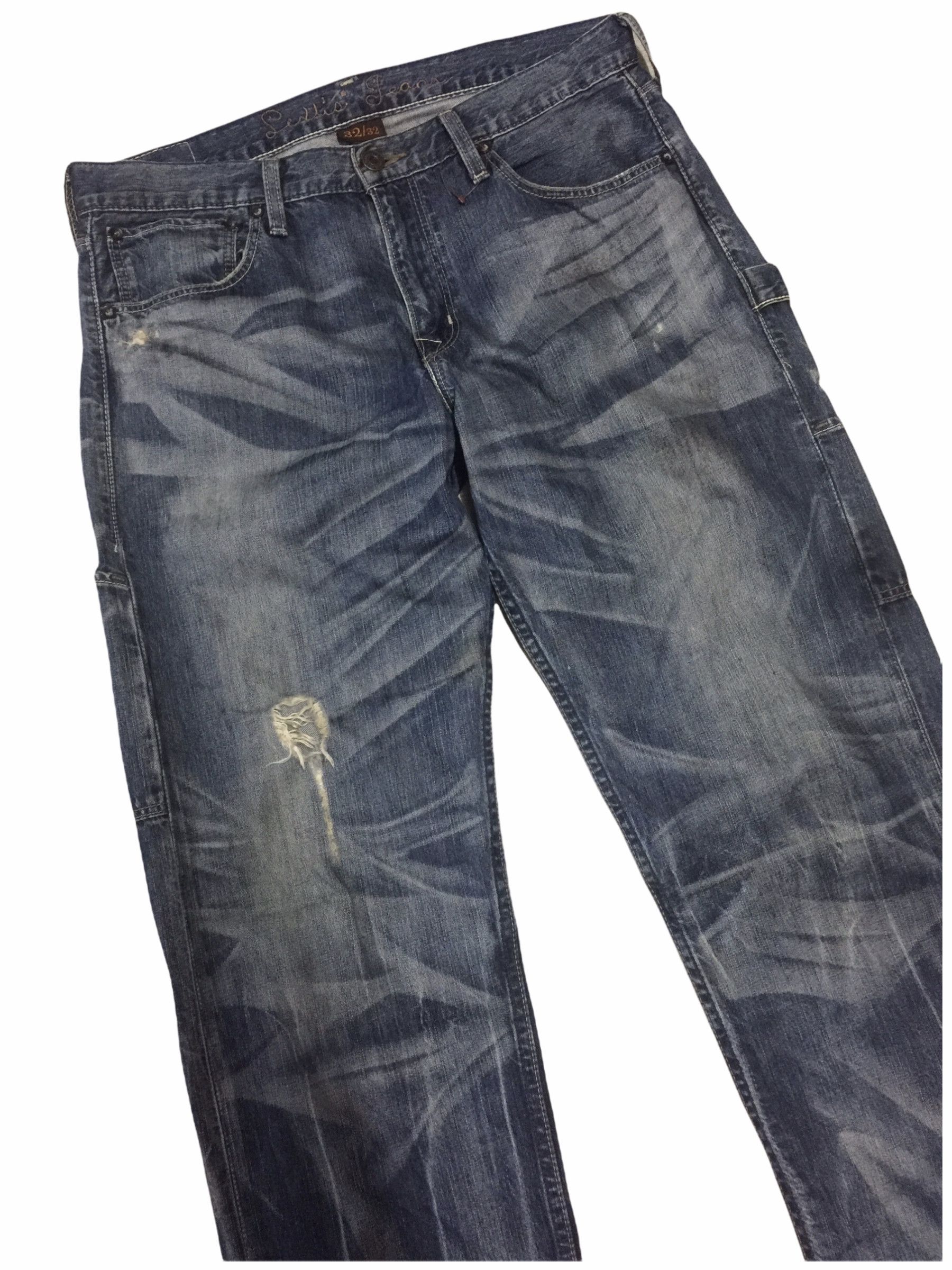 Levi's × Levi's Made & Crafted Levis Carpenter Faded Effect Jeans Size US 32 / EU 48 - 2 Thumbnail