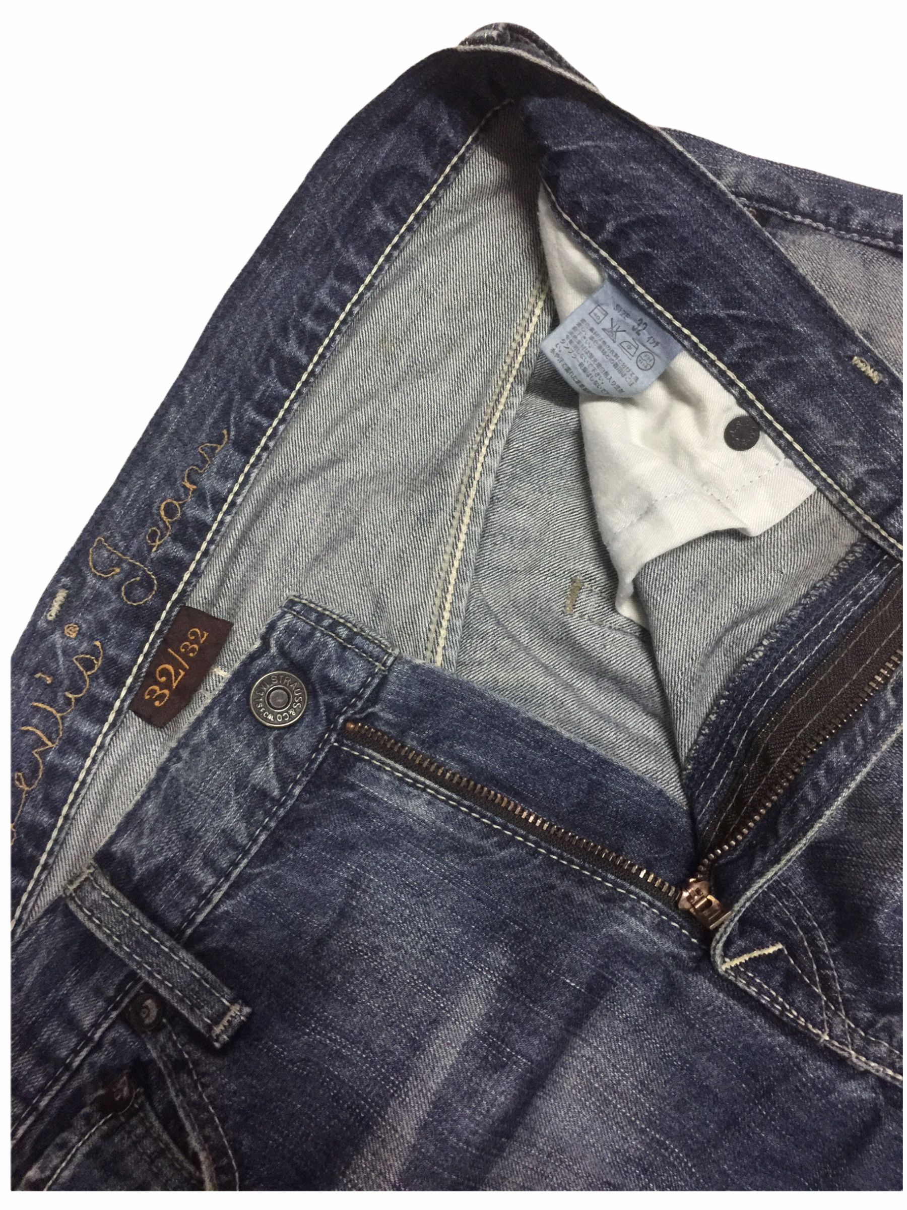 Levi's × Levi's Made & Crafted Levis Carpenter Faded Effect Jeans Size US 32 / EU 48 - 6 Thumbnail